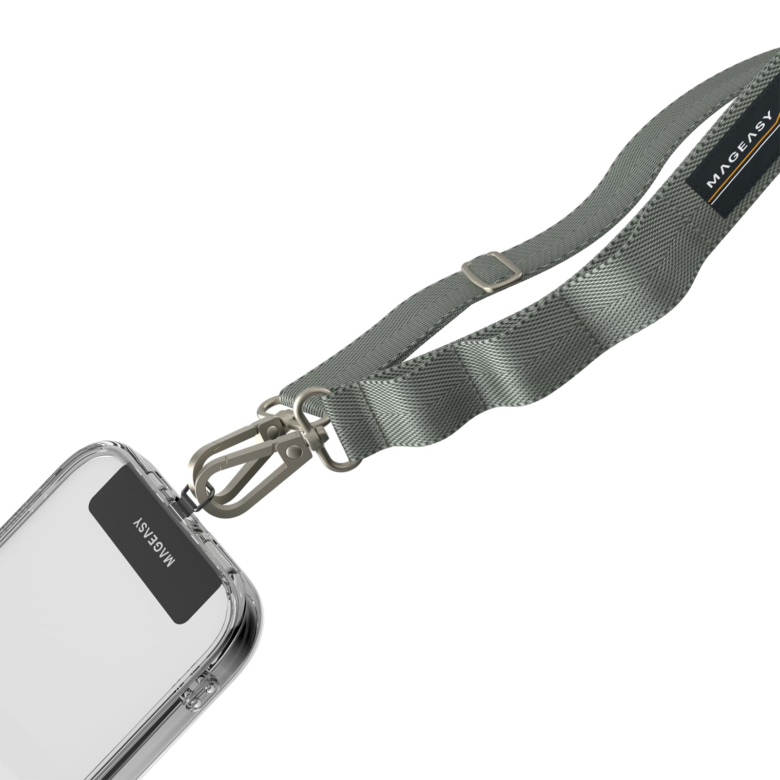 Mageasy Unisex Misty Blue Universal Cell Phone Lanyard - Anti-Theft Crossbody Phone Strap For Iphone 16 Pro Max & Most Smartphones, For Men & Women | 20Mm (Misty Blue)