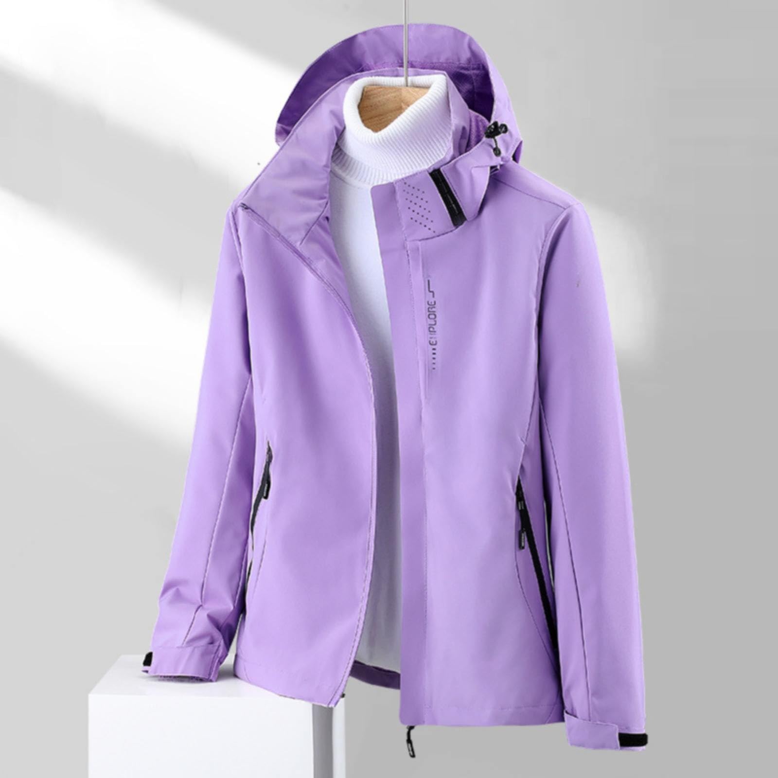 Giacca Rigida Da Donna Con Cappuccio A Molla, Staccabile, In Due Pezzi, Impermeabile, Per Alpinismo Cappotto Max Antipioggia Moto Waterproof Cycling Clothes Canadese Impermeabile Lungo