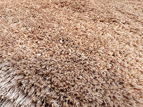 Image of SWEET HOMES. Super Ultra Soft Shaggy Handcrafter Anti Skid Silk Touch Carpet, Size 3X5 Feet, Colour, Solid Beige
