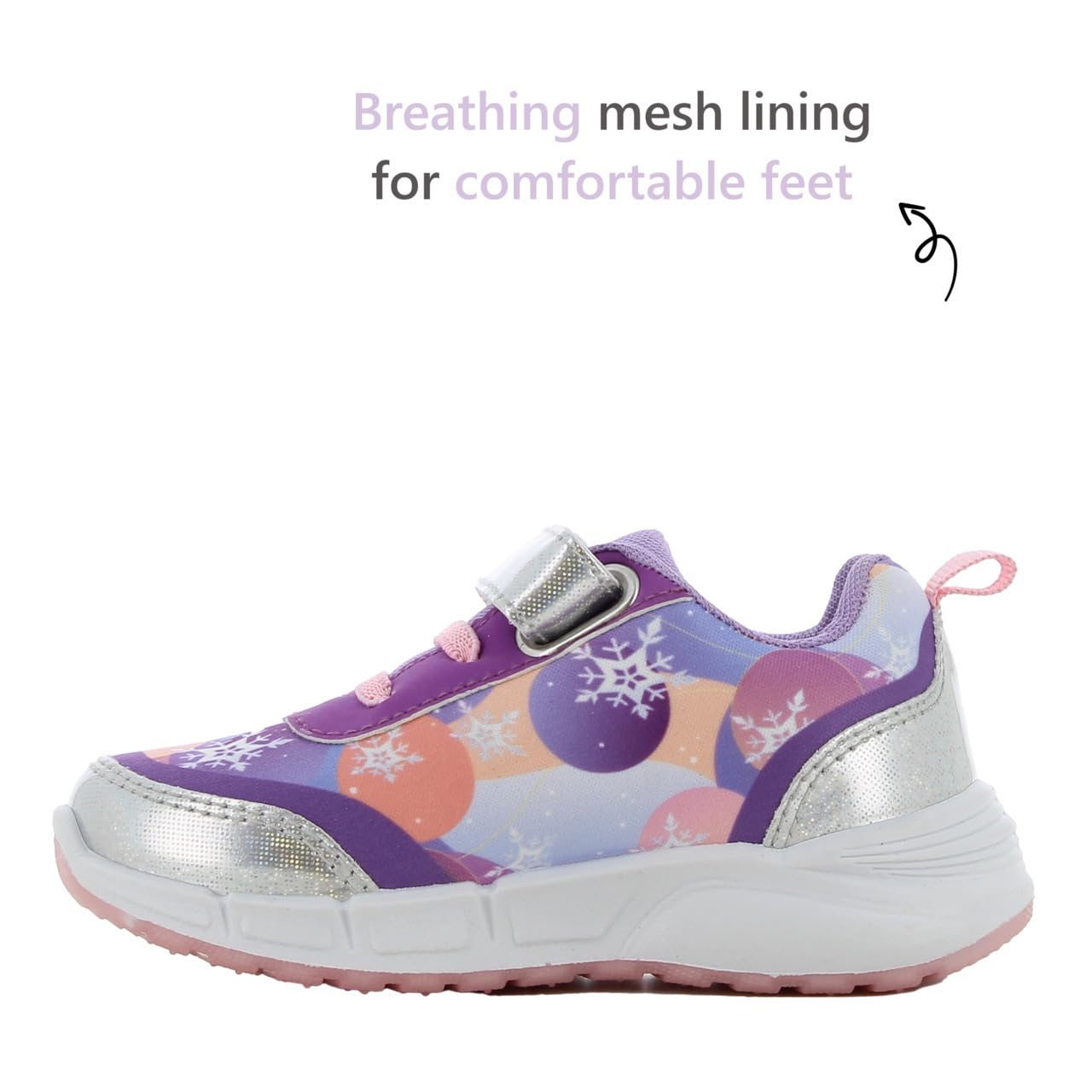 Leomil Frozen Baskets Lumineuses pour Filles Chaussures Enfants, Idéal pour l'école et Les Loisirs