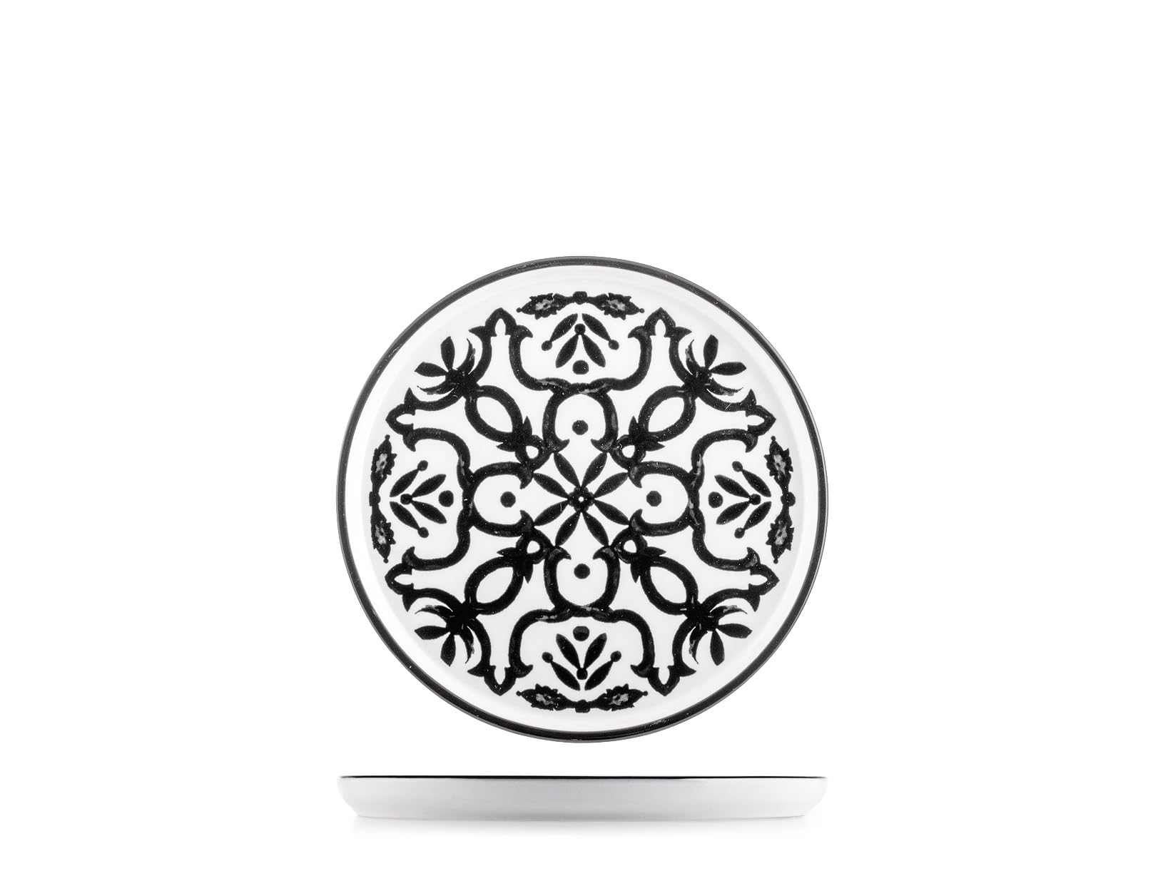H&h 6-częściowy zestaw porcelanowych talerzy Mirage z krawędzią 15,5 cm