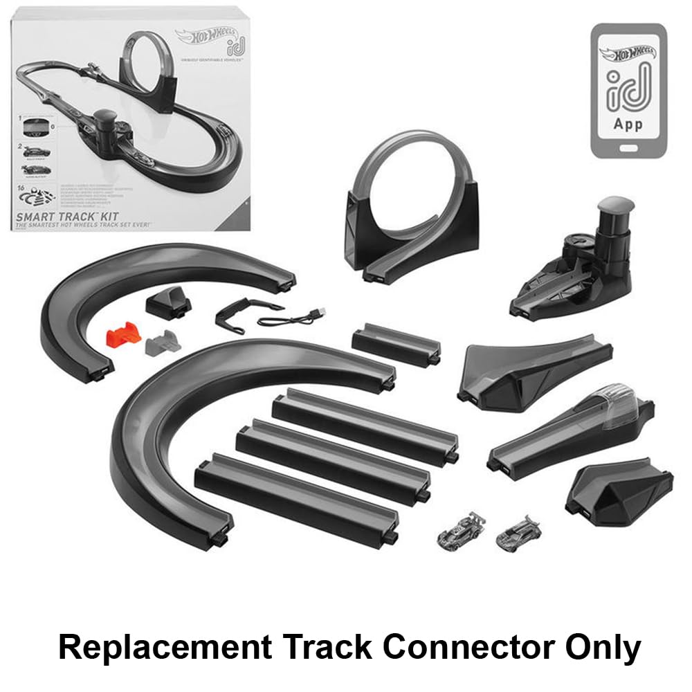 Replacement Part for Hot-Wheels iD Smart Track Die-Cast Vehicle Race Track GFP20 - Orange Track Connector
