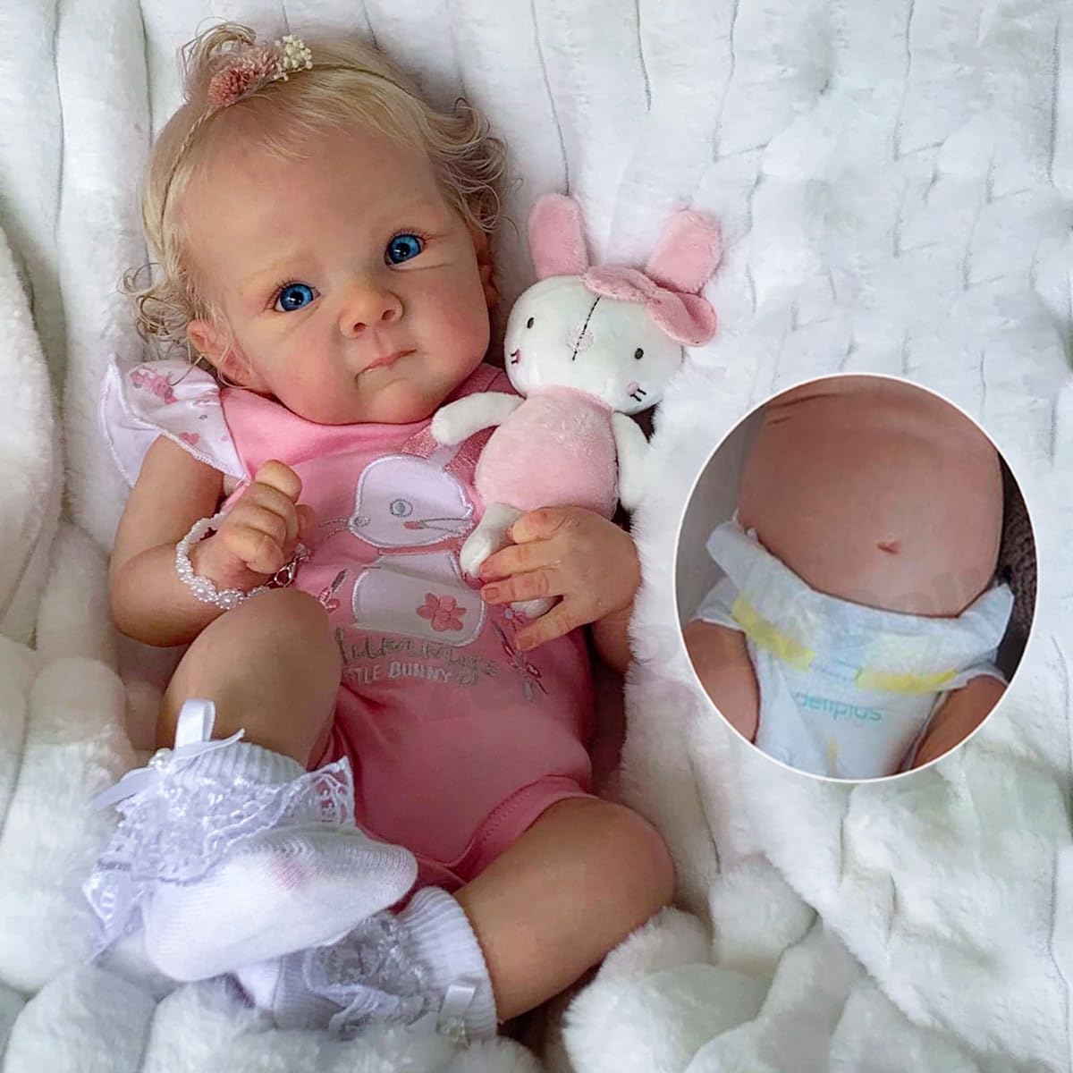 Zero Pam Reborn Baby Dolls Silicone Full Body, Realistic Baby Doll, 18 Inch Anatomically Correct, Real Baby Doll That Look Real Life Reborn Dolls with Accessories