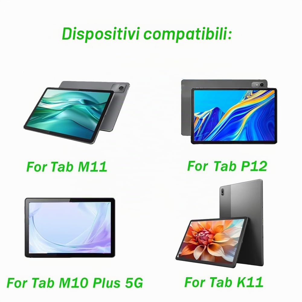 Pen Plus AP500U Compatibile con Lenovo Tab M11, P12, K11, Y700, M10 Plus 5G - Stylus con Supporto LPP 2.0, 4096 Livelli di Pressione, Palm Rejection, Attacco Magnetico
