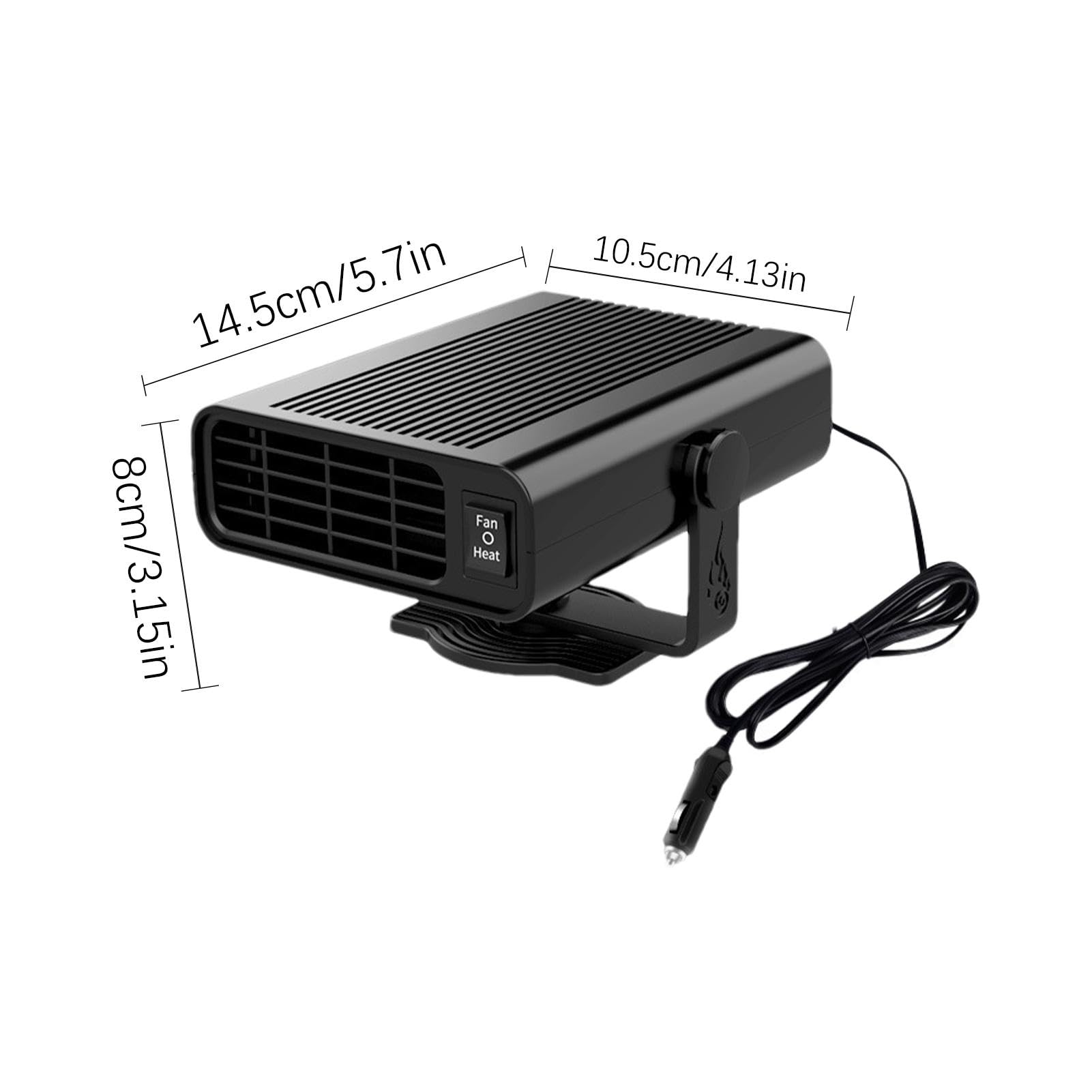 Calentadores de coche para vehículos,Calefactor de ventilador de coche - Desempañador de descongelación de calentamiento rápido 2 en 1 - Calentadores para vehículos Calentador de coche Diseño intelige