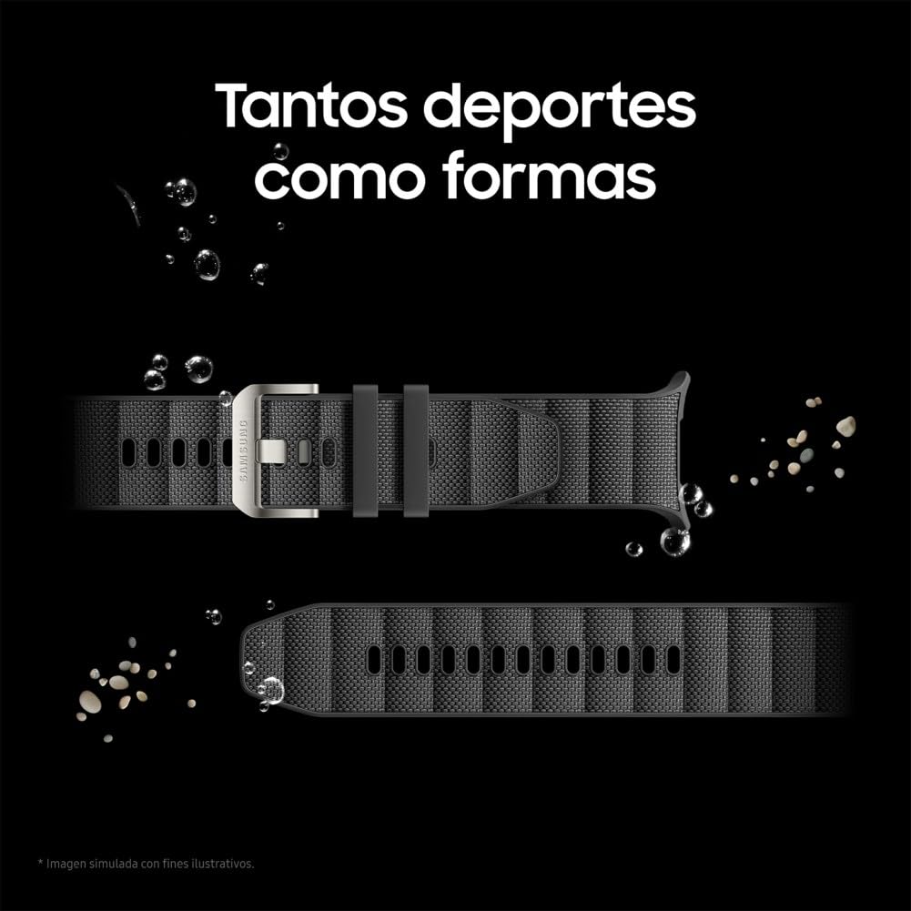 Samsung Galaxy Watch Ultra 2025 47mm - Smartwatch LTE con IA, Titanio, Botón Personalizable, Control de Salud, Garantía del Fabricante 3 Años + 1 año Extra, Plata Titanio (Versión española)