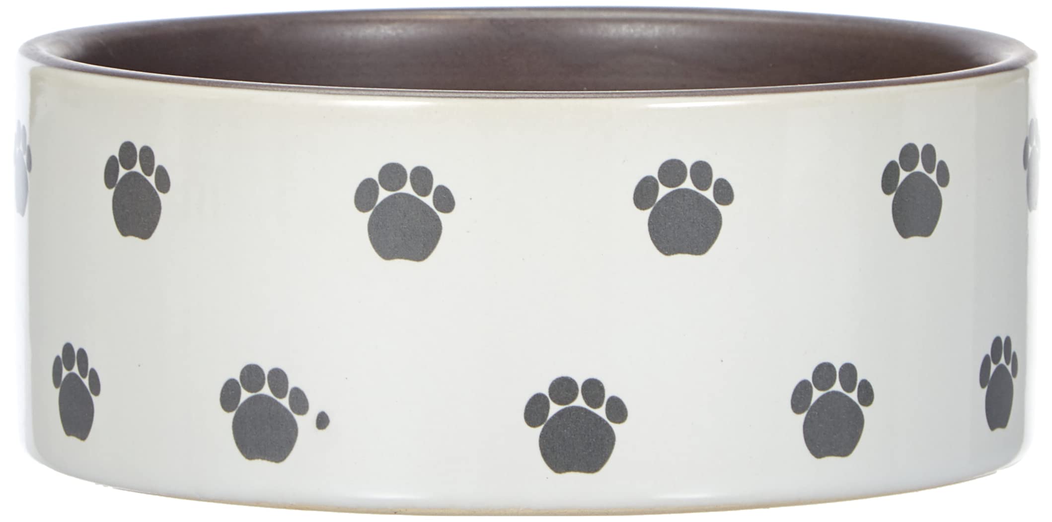 Ciotola Ceramica Cane Nobby Ciotola Per Cani In Ceramica PATA Crema Grigio 12 Cm Elegante E F 573805