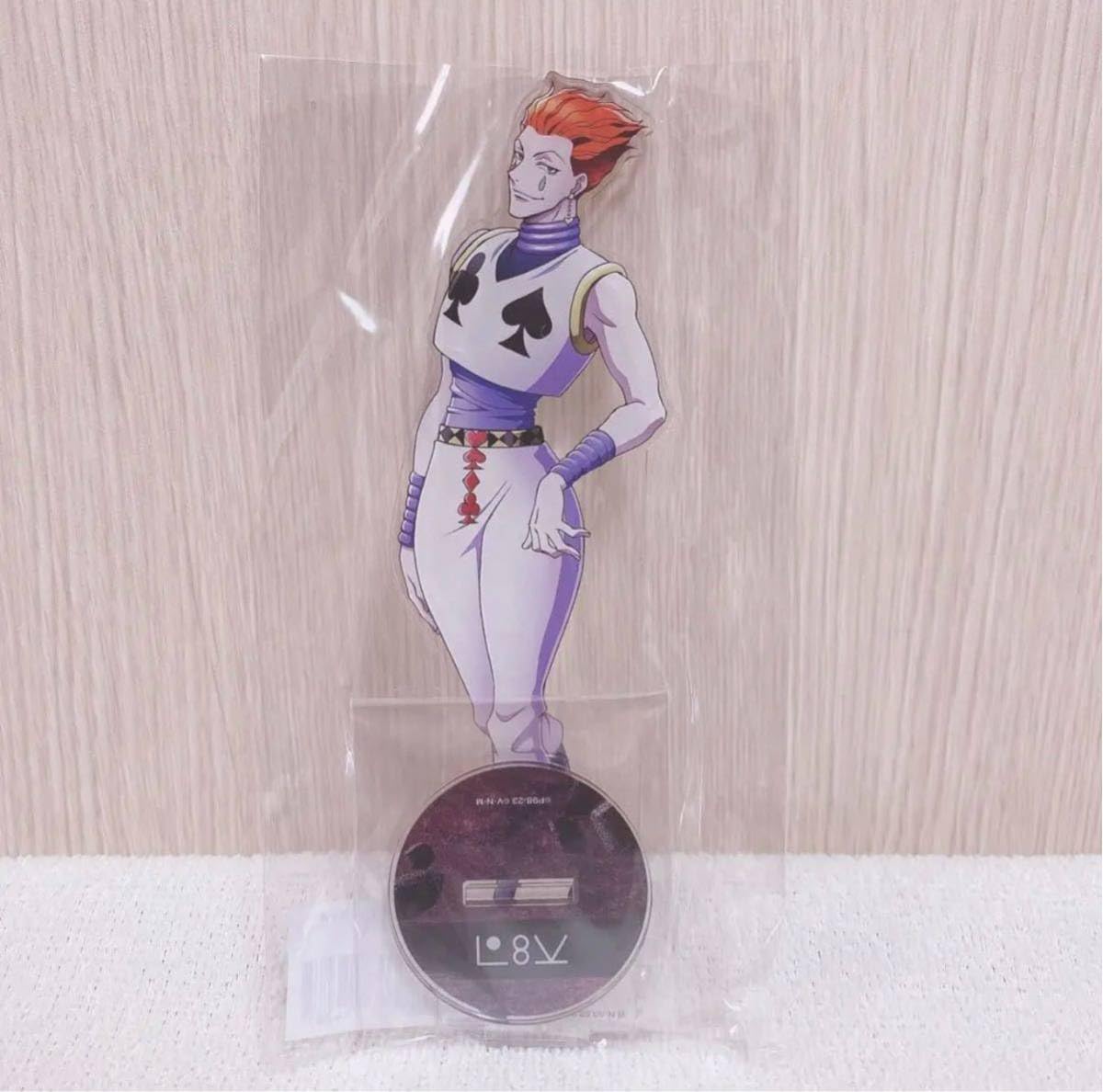 ハンター×ハンター　くじ　第4弾　ヒソカ アクリルスタンド　缶バッジ　アクキー ハンター×ハンター くじ 第4弾 ヒソカ アクリルスタンド 缶