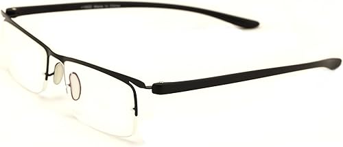 Miniatura 3 de Lentes de lectura de media llanta con revestimiento antirreflectante AR, ideales para lector de uso en computadora, 2 pares (negrotortuga)., M