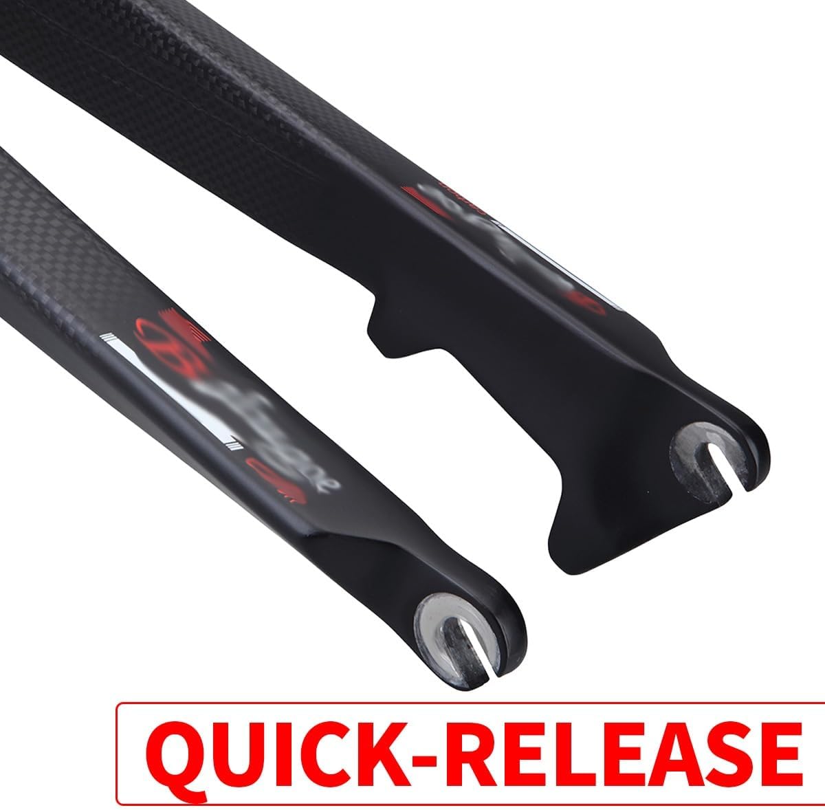 Mountain Bike Carbon Fiber Rigid Fork 28.6mm Threadless QR Straight Tube Superlight Front Forks Disc Brake Hard Forks