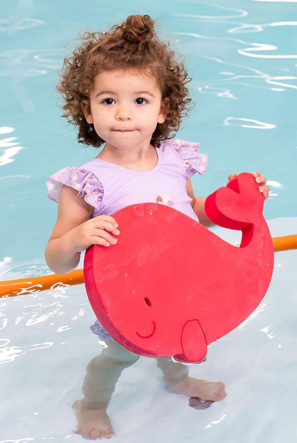 Blue Mitch The Whale Foam Floating Mat - Durable USA-Made High Density Foam Mat & Swim Float for Toddler, Kids, Swim Schools, Camps, Backyard Pools & Aquatic Facilities, Blue, Yellow, Red