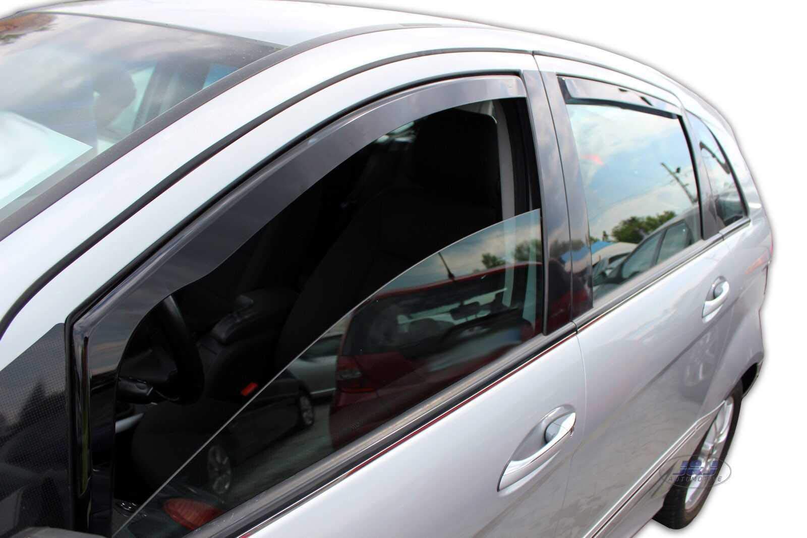J&J AUTOMOTIVE Windabweiser für Mercedes B Klasse W245 5-Türer 2005-2011 4tlg Heko Getönt Dunkel