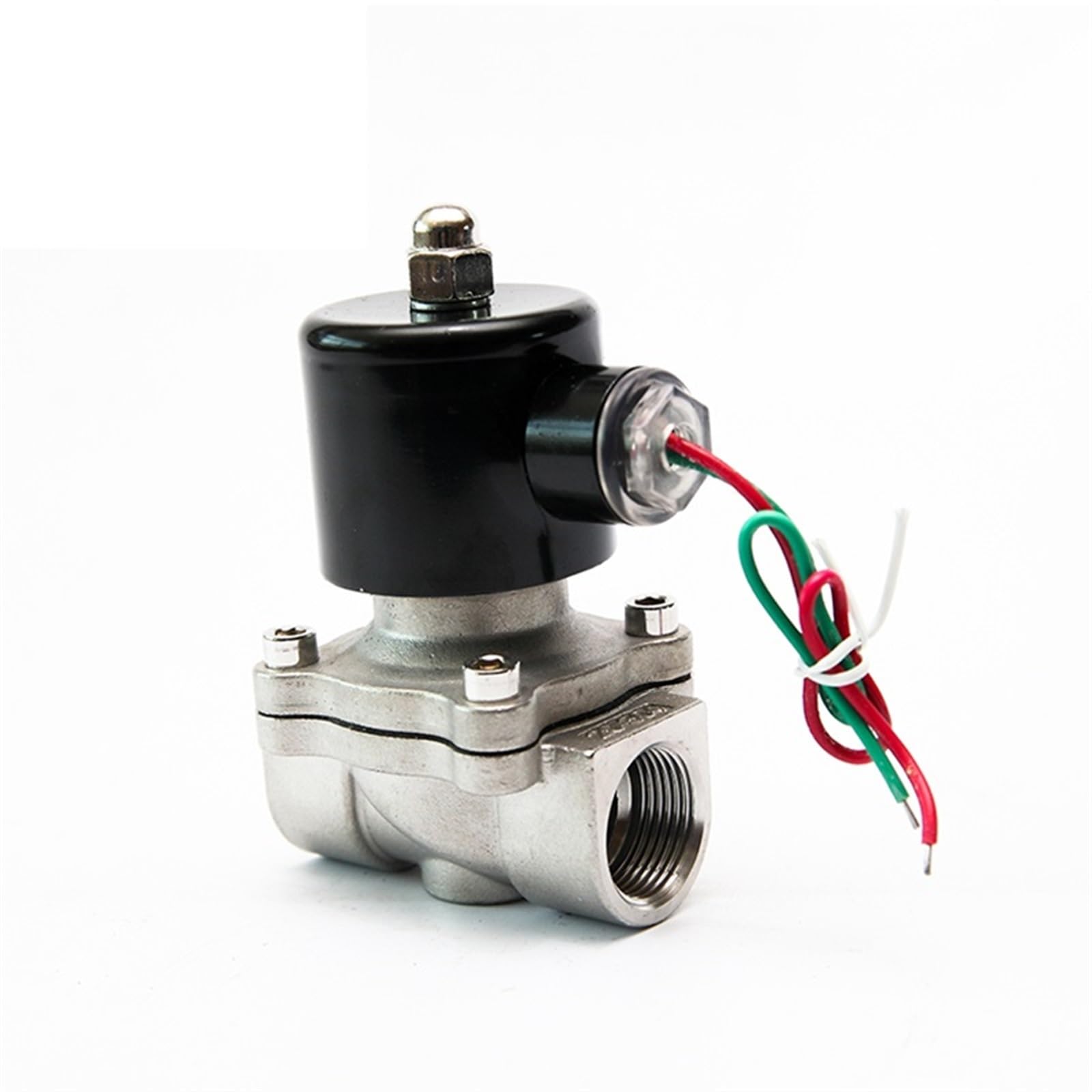 Ieumjnat G-380Vac 1/2" 3/8" 3/4" 1" Normally Closed Stainless Steel Solenoid Valve 220Vac 12Vdc 24Vdc 110Vac 24Vac Electric(,0.25 Inch)