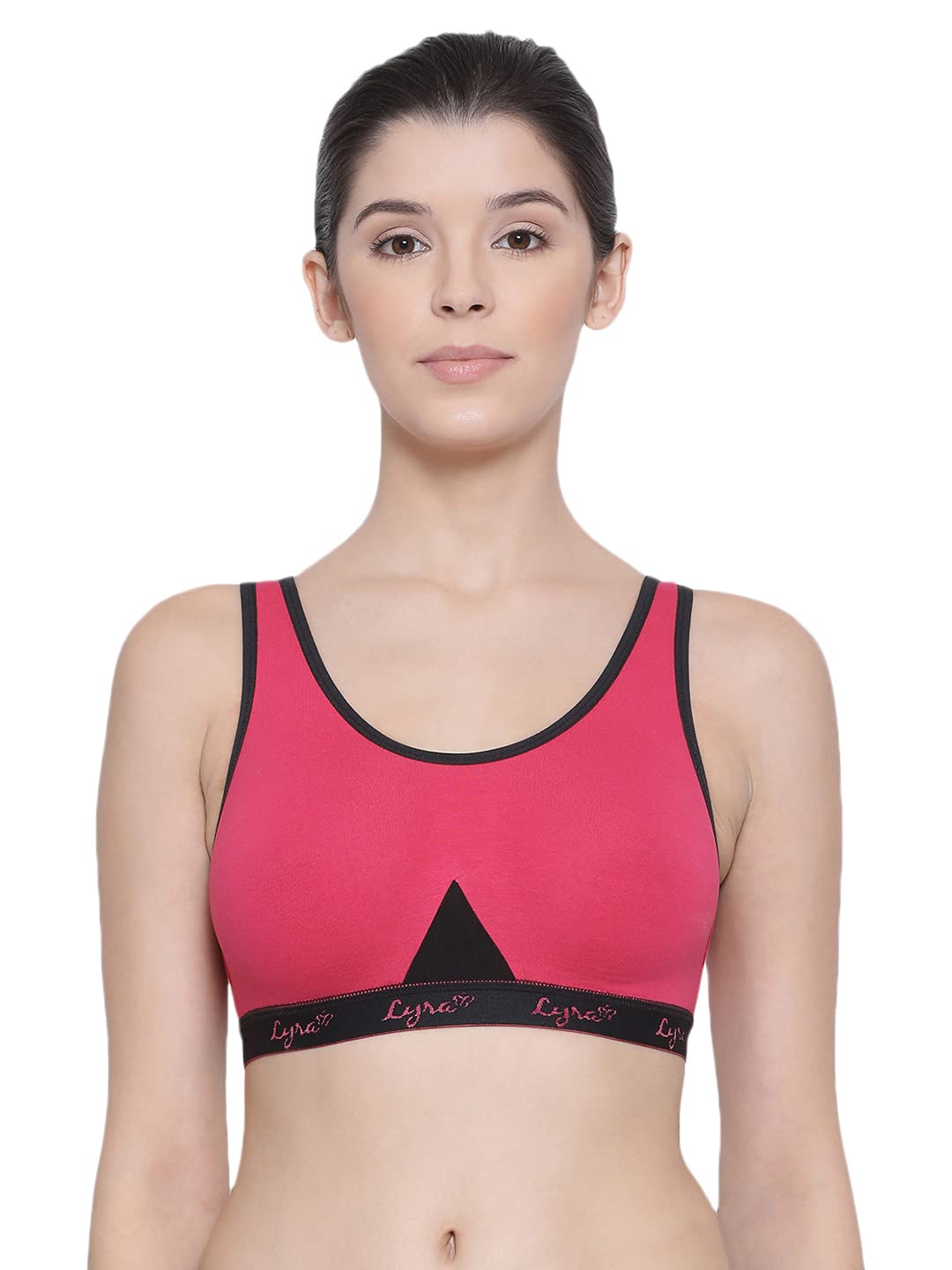Women's Cotton Non-PaddedWire Free Sports Bra-image-14