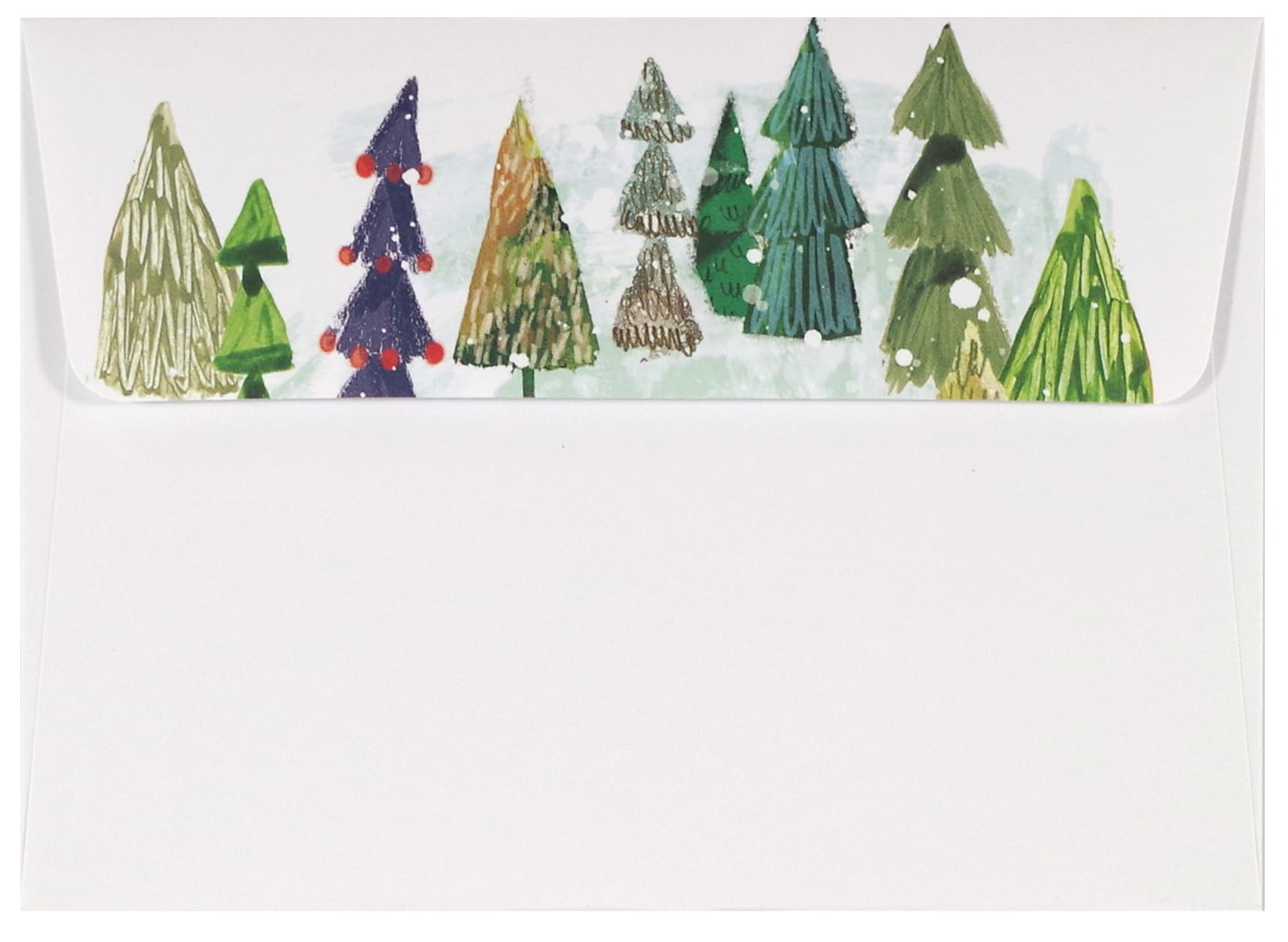 Festival of Trees Small Boxed Holiday Cards (Christmas Cards, Greeting Cards), Multi-coloured, 3.5 inches x 5 inches - Image 2