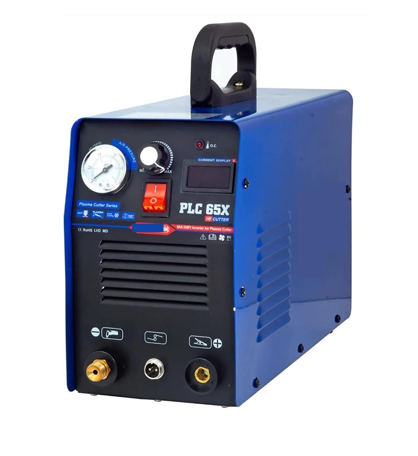 Plasma Cutter, Plasmargon Cutting Machine PLC55/65 IGBT CNC Plasma Cutter Welding Inverter HF Luft Schneiden 50A/60A for Beginners DIY(PLC65)