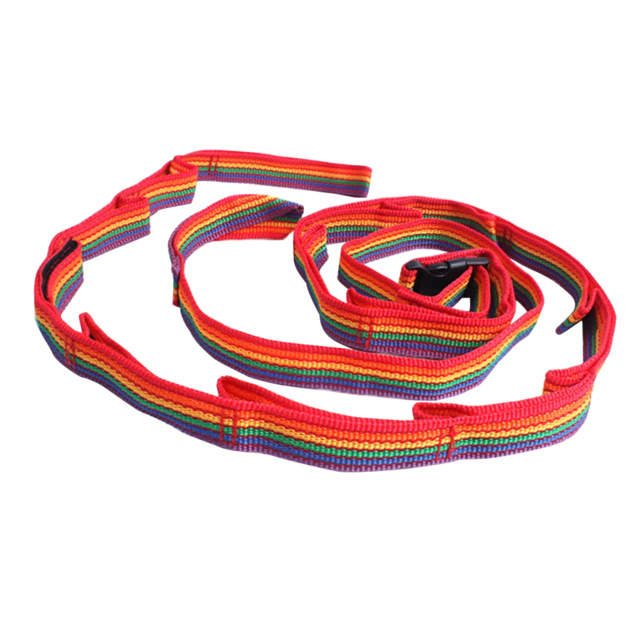Balacoo Colorful Rainbow Camping Tent Rope Daisy Chain Double Layer Lanyard for Outdoor Activities Versatile Hanging Tool for Clothesline Kettles Pots Easy Installation