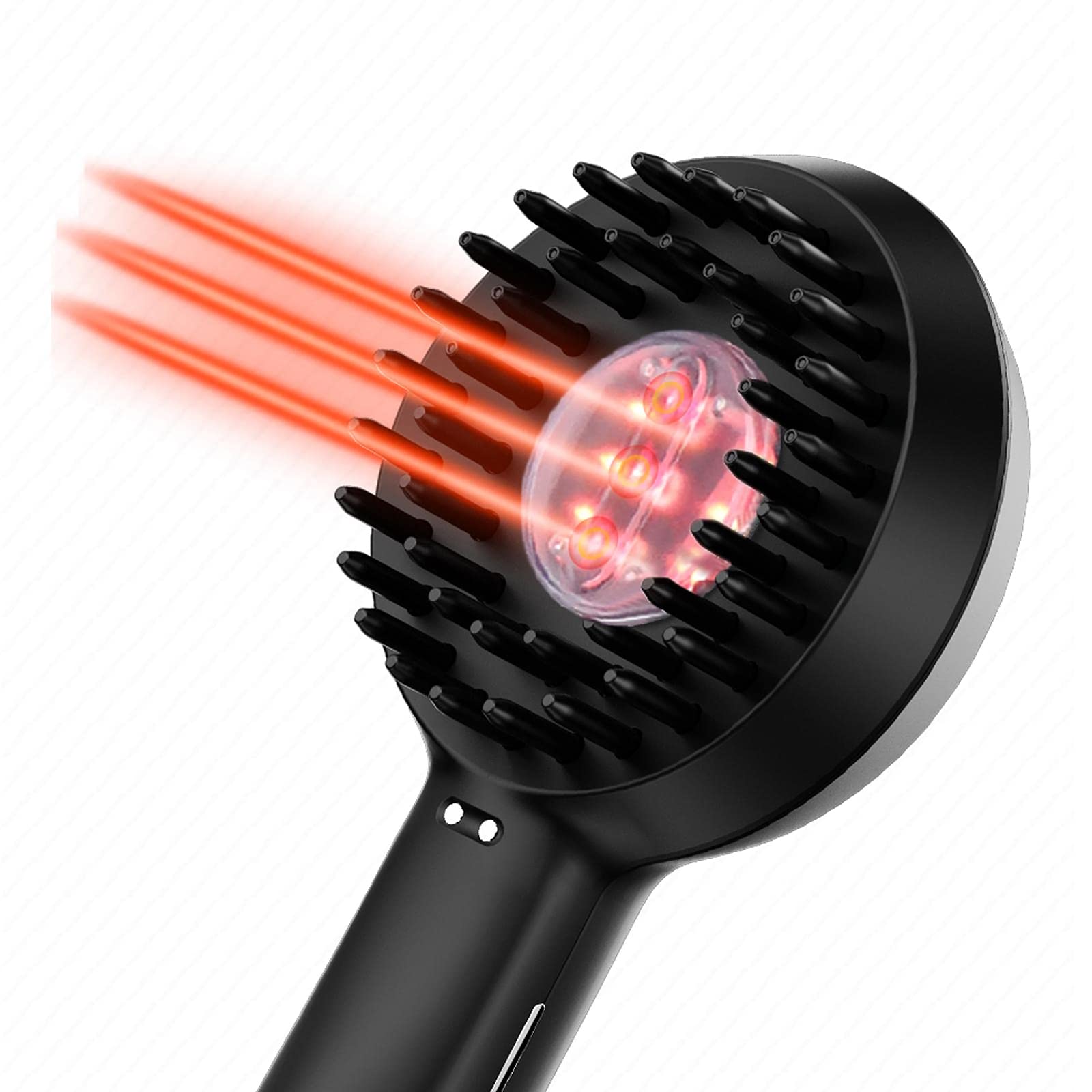 Elektrischer Laser-Massagekamm Haarwachstumskamm verhindert Haarausfall Infrarot vibrierende Massage Therapie Haarbürste Elektrischer Kopfmassagekamm für Haarwachstum Elitzia SR-2005