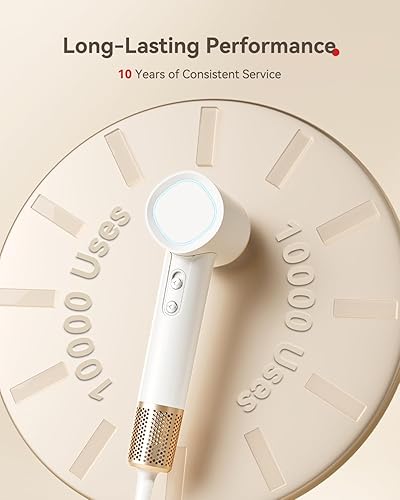 Miniatura 8 de Secador de pelo de 160000 rpm, motor sin escobillas y secador iónico negativo con control térmico para secado rápido de bajo ruido (55 dB) para todo