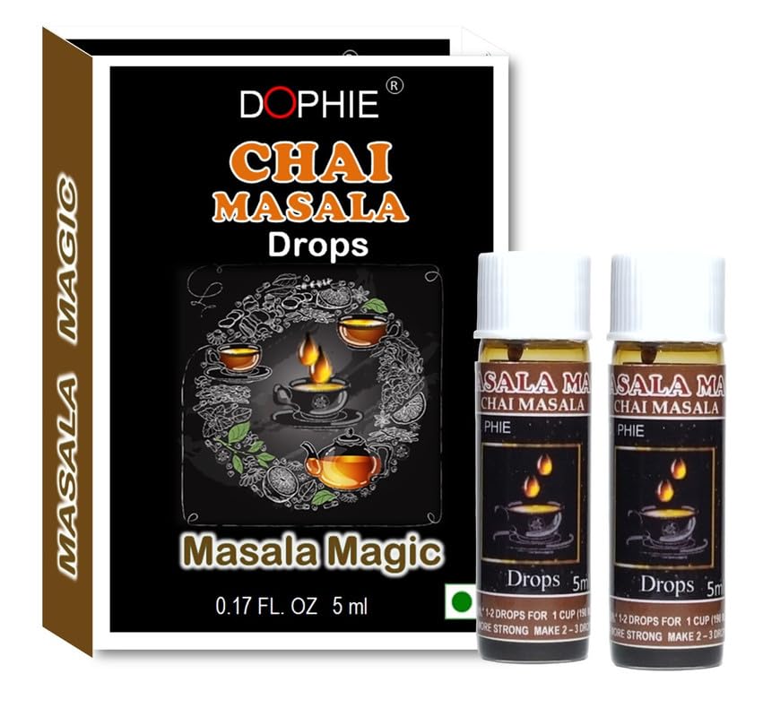 Masala chai magic |Masala chai extracts drops| Real flavour of Indian spices| masala tea |no preservatives| All natural spices (pack 2) (B0DDY8775G) Amazon Price History, Amazon Price Tracker