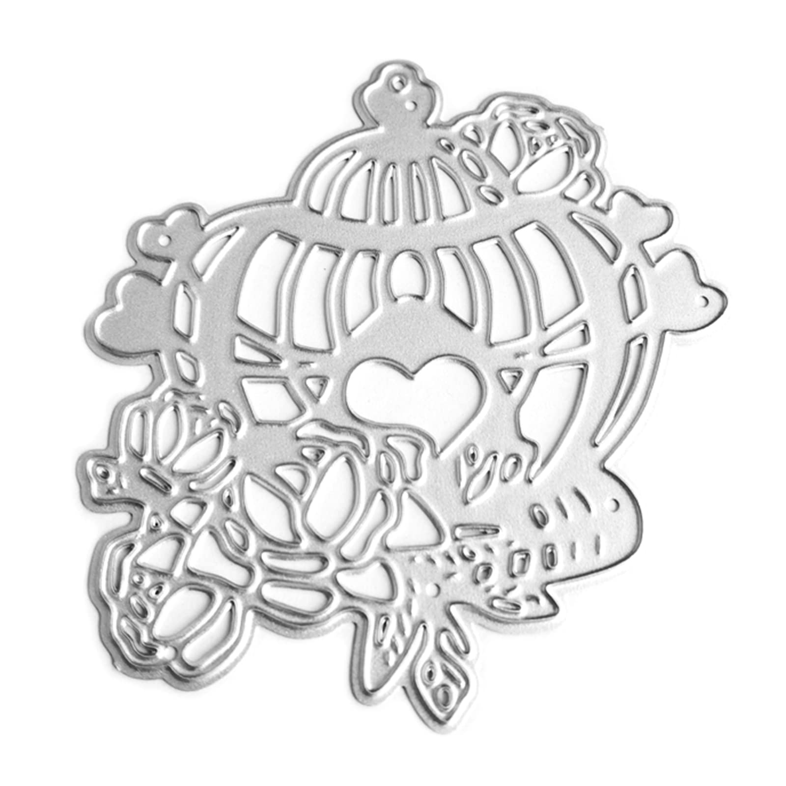 CANNXI Fustelle per la creazione di biglietti, fustelle in metallo a forma di palloncino a forma di uccello, stencil per scrapbooking, goffratura, album fotografici, decorazione