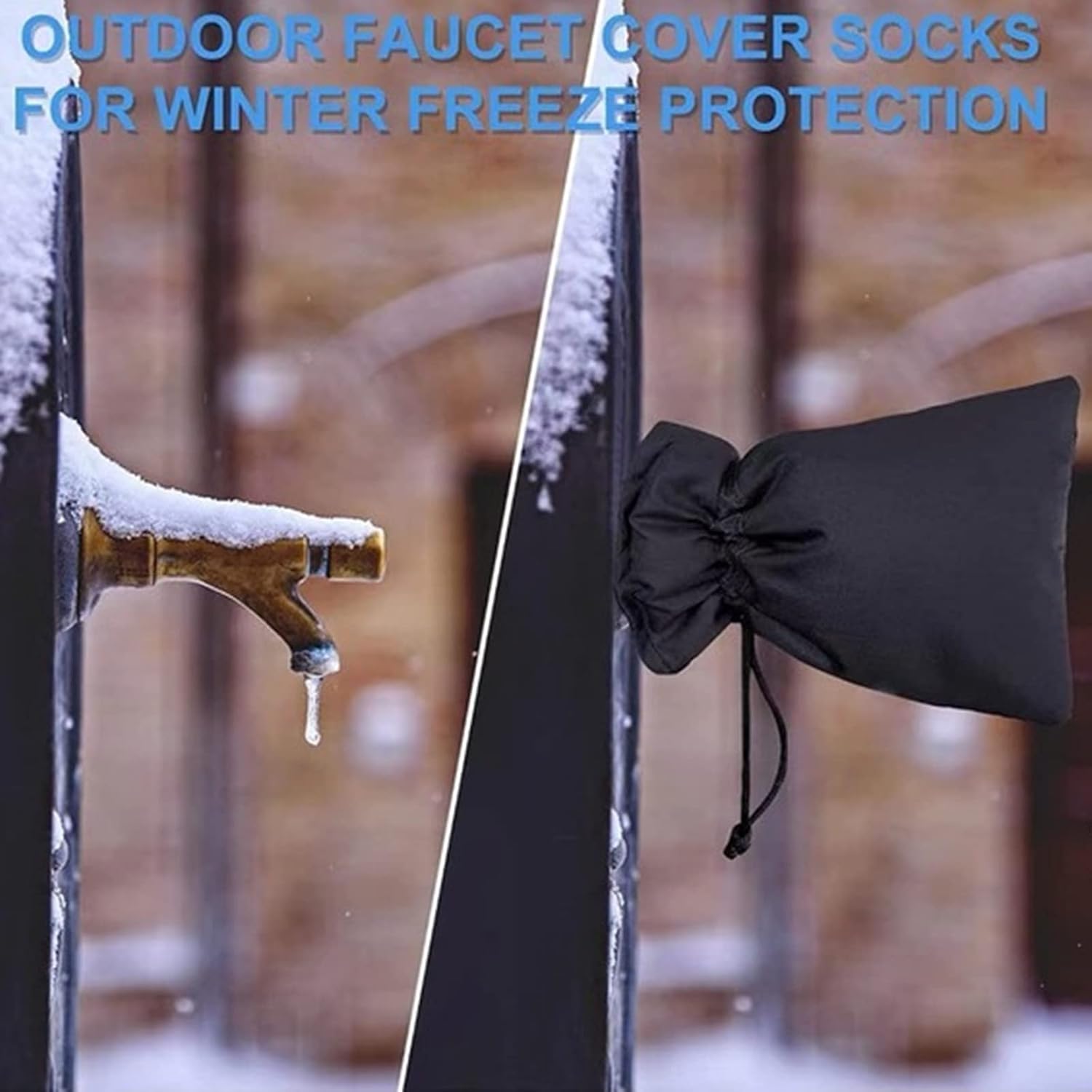 Buy YUIOP 4 Pack Outdoor Faucet Covers for Winter Freeze Protection, 8