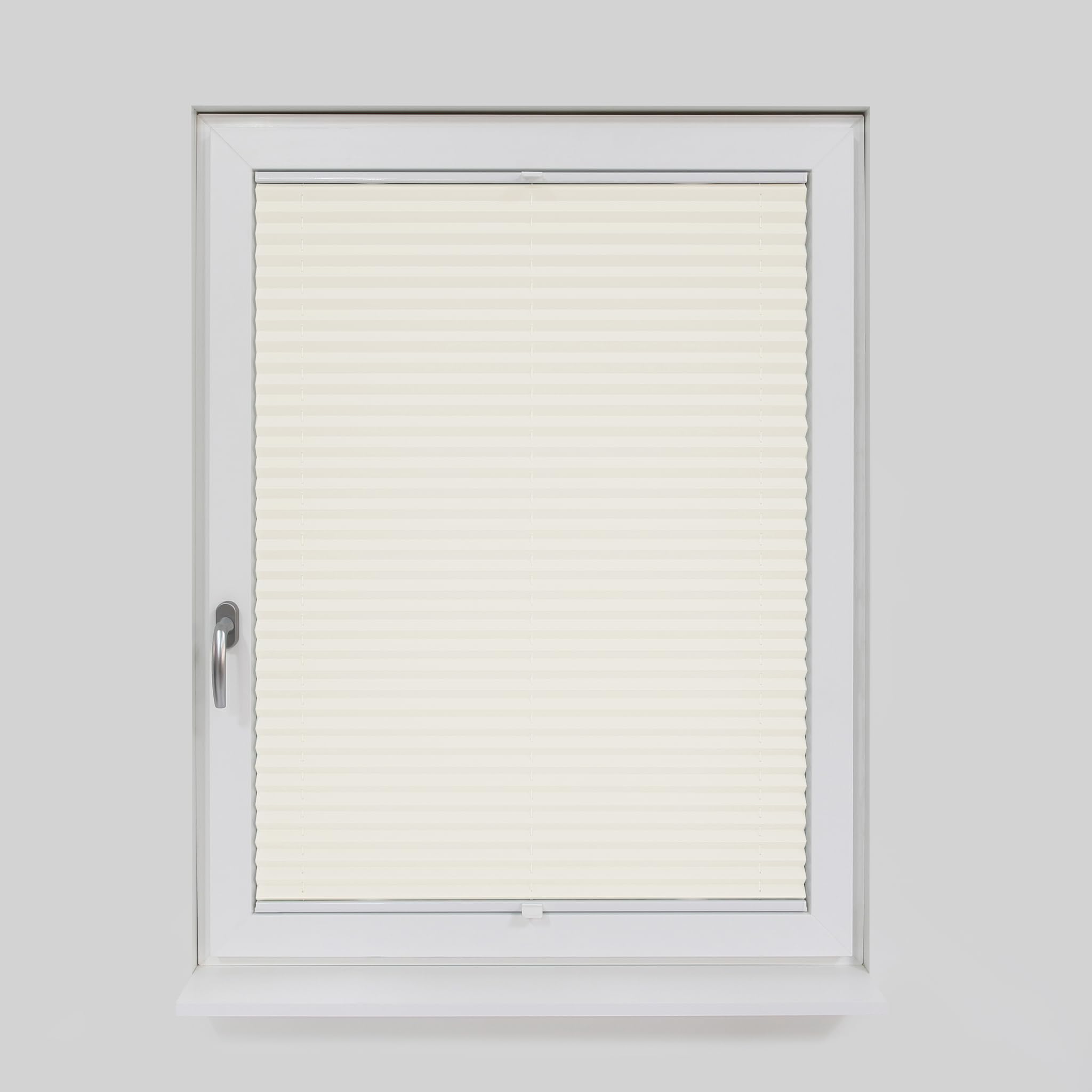 Deco-Raum Store plissé sur mesure Vanille pour fenêtre Plisseerollo volet roulant occultant pliable protection solaire translucide pour fenêtre et porte L: 71-80 cm, H: 201-250 cm