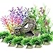 Vibury Pianta Piante Artificiali Acquario Kit, 13 Pezzi Ornamento Paesaggio Grotta Acquario Decoro per Acquario Decorazioni