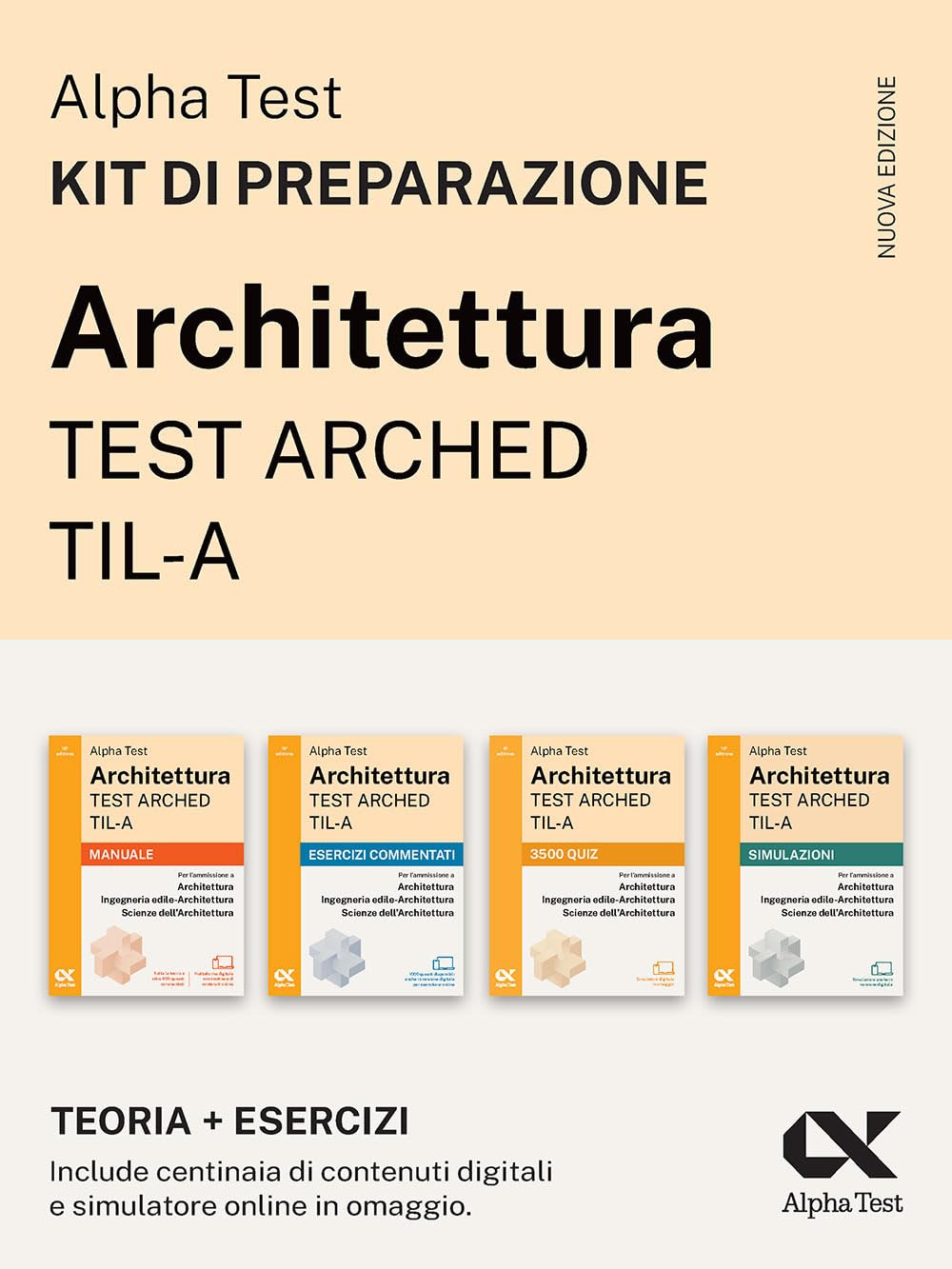 Alpha Test Architettura ARCHED TIL-A 2026-2027 Kit preparazione ammissione universitaria con simulatore online