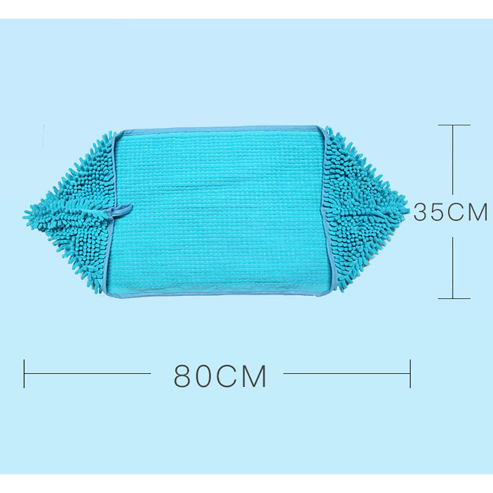 Chenille Serviette pour Chien Super Absorbante en Microfibre, Serviette de Bain, Doux et Chaud Couverture de Chien Chat, 80 x 35 cm