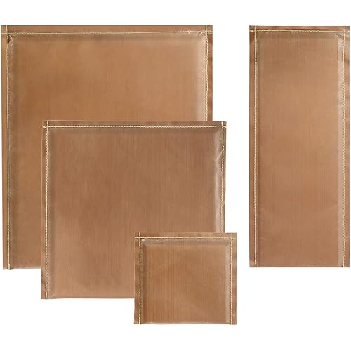 4 Pack Heat Press Pillow Heat Transfer Pressing Pillows Teflon Sheets for Heat Press Mats Reusable and Heat Resistant for Screen Print, Sublimation Projects, Pressing Shirts, 4 Sizes