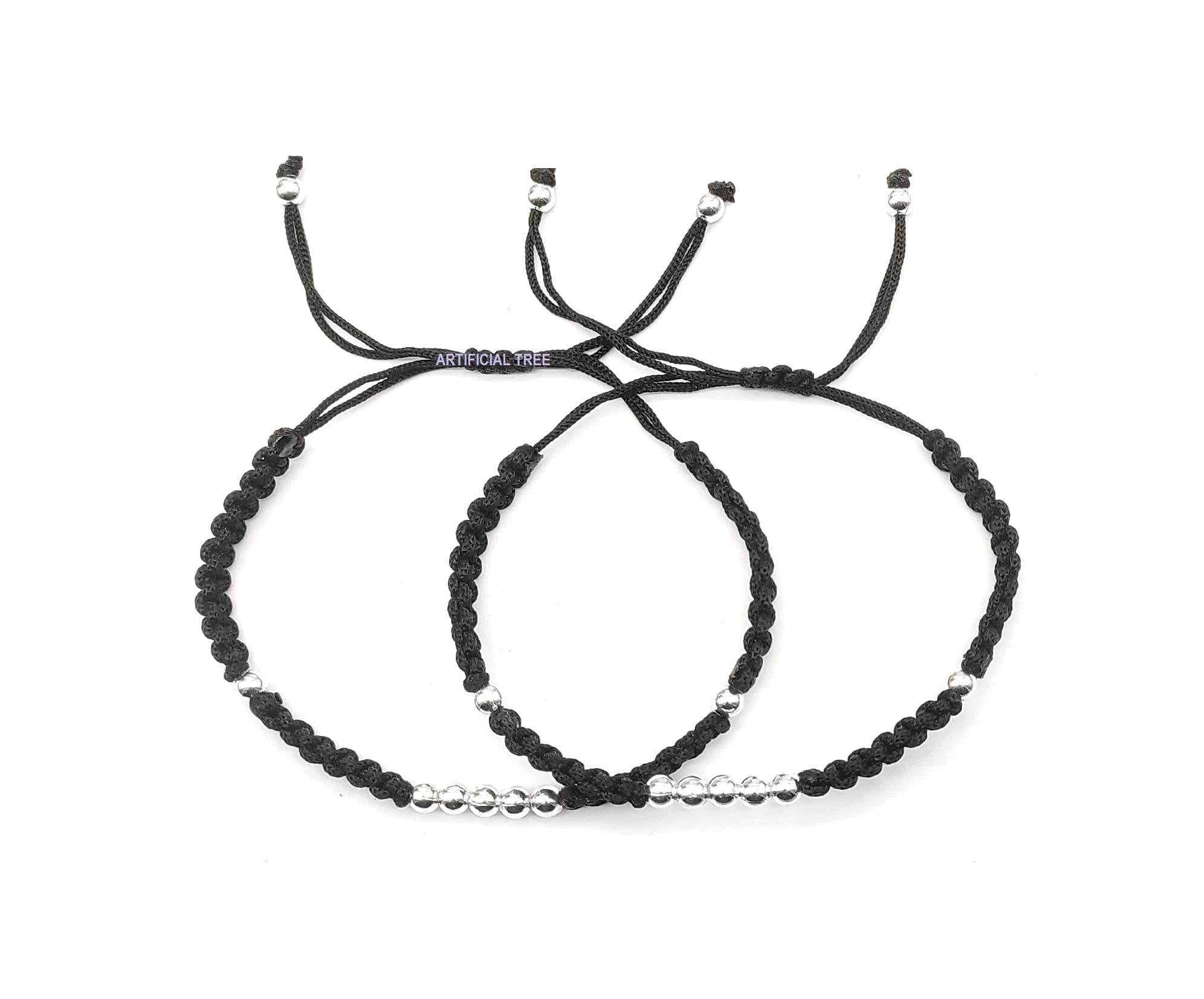 German Silver 9 Ball Charms Adjustable Payal