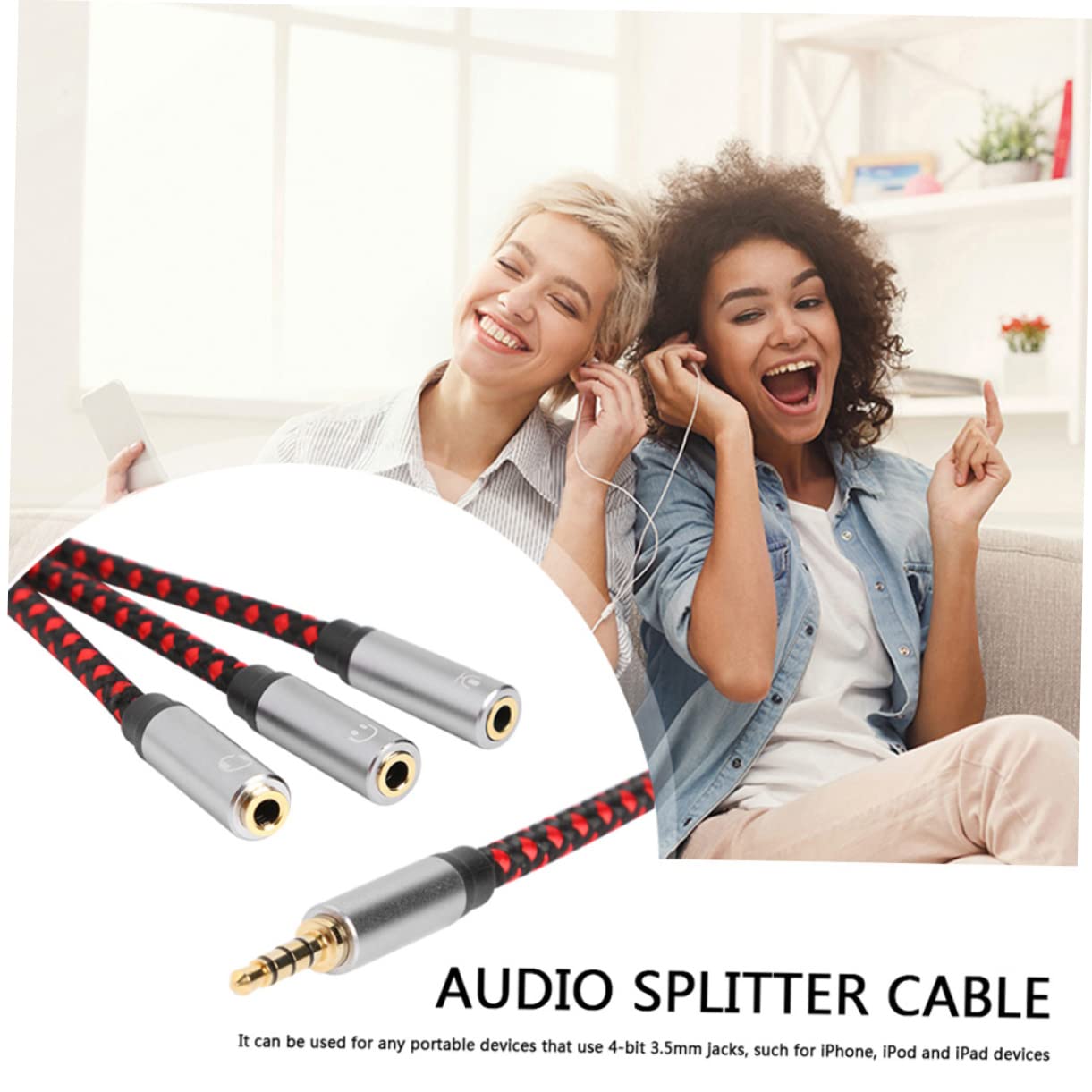 OSALADI 3stücke y Splitter Kabel Für Kopfhörer Und Lautsprecher Audio Verlängerungskabel Mit Mikrofon Und Kopfhöreranschluss Für Computer Und Laptops