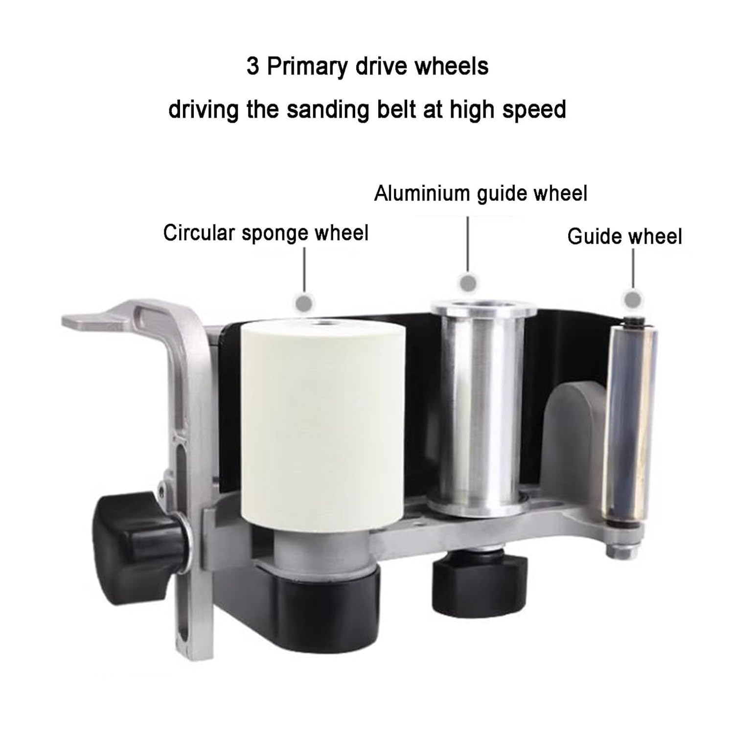 エアベルトサンダー、7000rpm ハンドヘルドエアベルトサンダー、ハンドル角度調整可能、伸線機、木材、金属、アルミニウム用多機能研