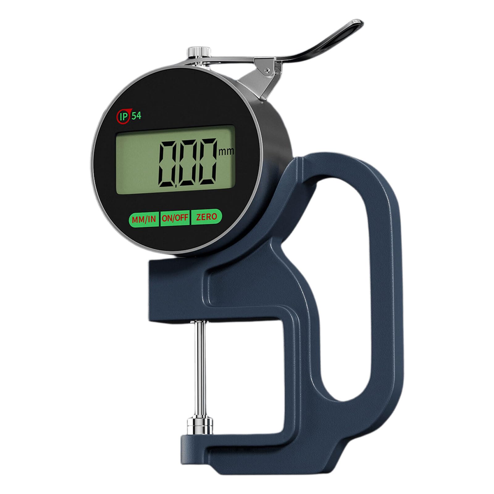 Tsophreniq Dialgage 25.4Mm 12.7/25.4Mm High Accuracy Thickness Measuring Gauge Rechargeable Digital Tester With Lcd Screen And Waterproof Housing Metal Thickness Measurement Tool