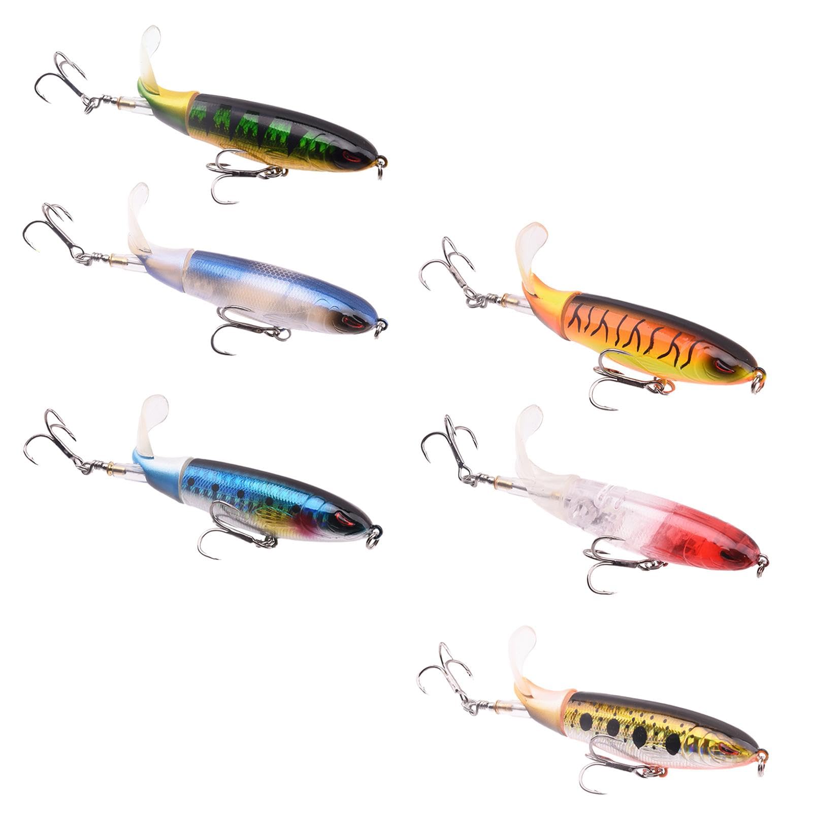 Spinner Da Pesca Taglia 4 Per Trota E Persico: Piuma Rossa E Coda - Esca Affondante Per Luccio E Cavedano