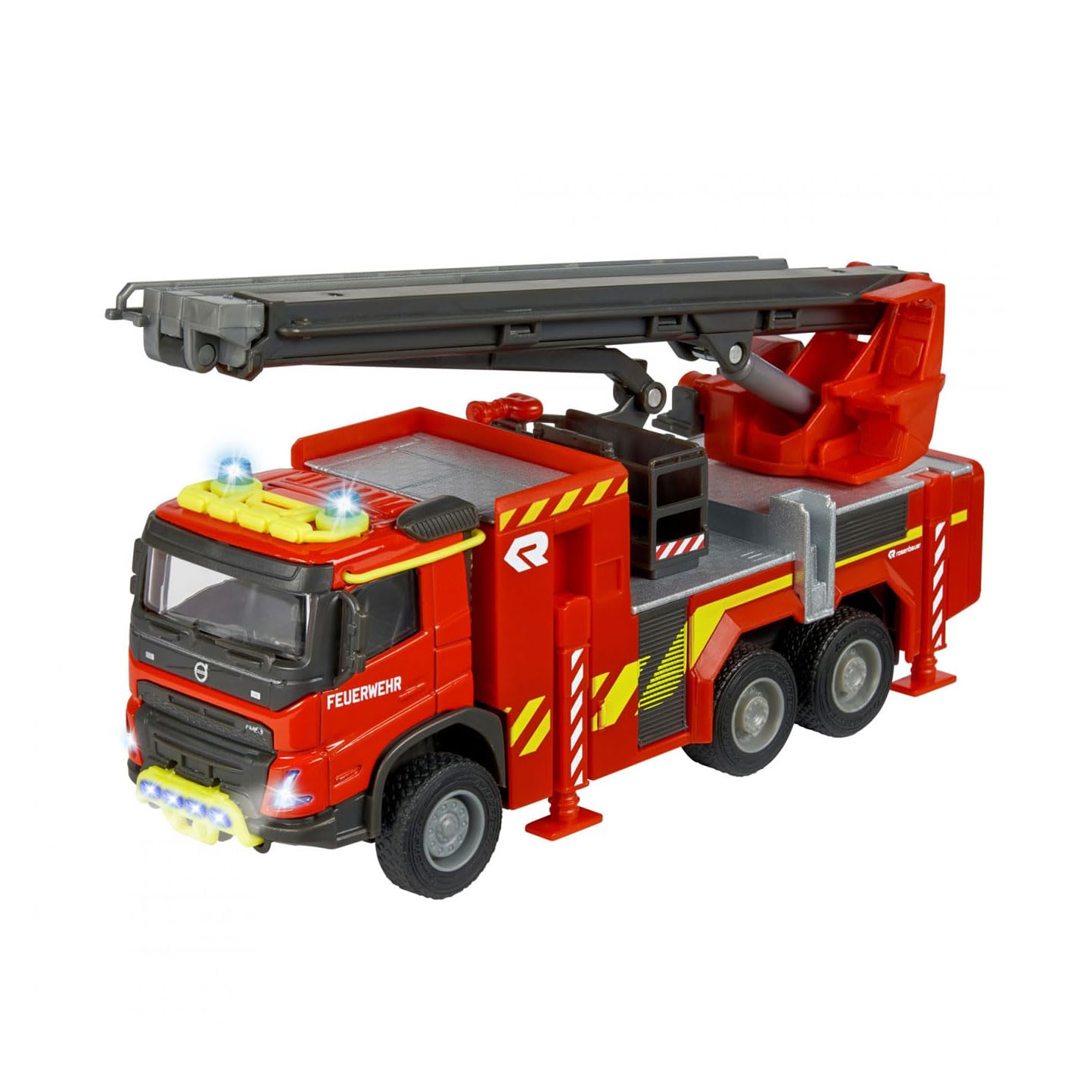 Majorette Grand Series SOS FMX Fire Ladder Die-Cast Fire Engine - 1:43 Scale - Batteries Included