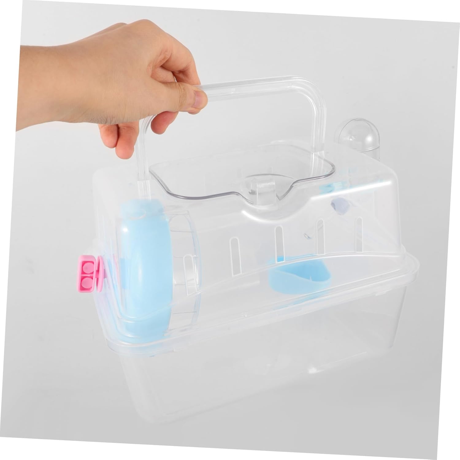 3pcs Guinea Pig Carrier Portable Small Animal Cage Hamster Travel Case Secure Sturdy Multi-Functional Pet Holder