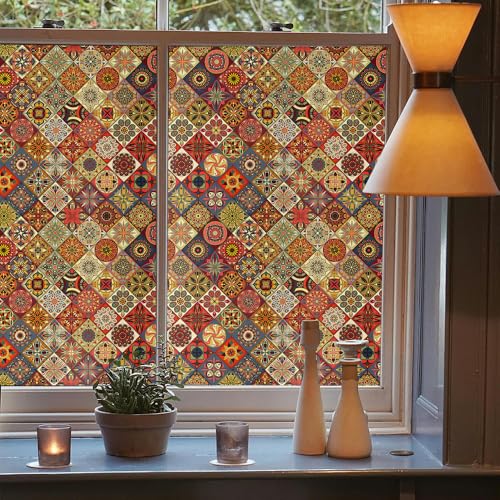 Vinilo decorativo para ventana Boho Brown 40x300 cm miniatura 3