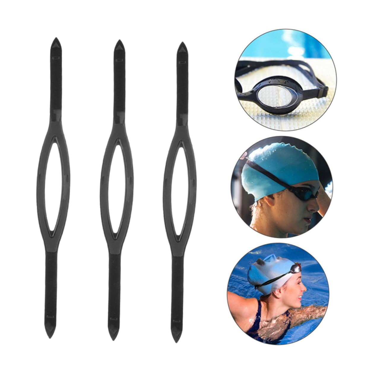 INOOMP 9 Pièces Sangle De Remplacement Pour Lunettes De Plongée Accessoires Pour Lunettes Sangles En Silicone Pour es De Amovibles Bande De es Pour