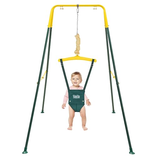 FUNLIO Jersey de bebé con soporte para 6 a 24 meses, para jugar en interiores y exteriores, con cadena ajustable, fácil de montar y almacenar (con