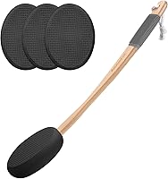 Vista 8 de AmazerBath Aplicador de Loción para Espalda, Pies, 4 Almohadillas Reemplazables con Mango Largo, Aplicador de Protector Solar para Espalda