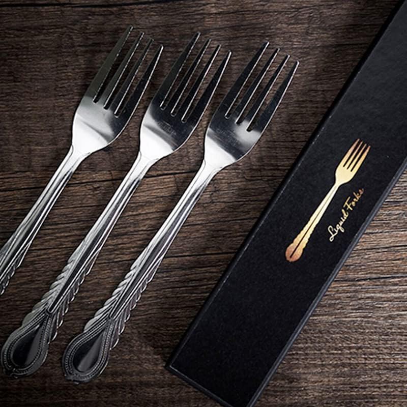 Liquid Forks Magic Tricks 10 Metal Forks Bending Magic Prop for Professional Magician Close up Street Gimmicks Illusions Mentalism