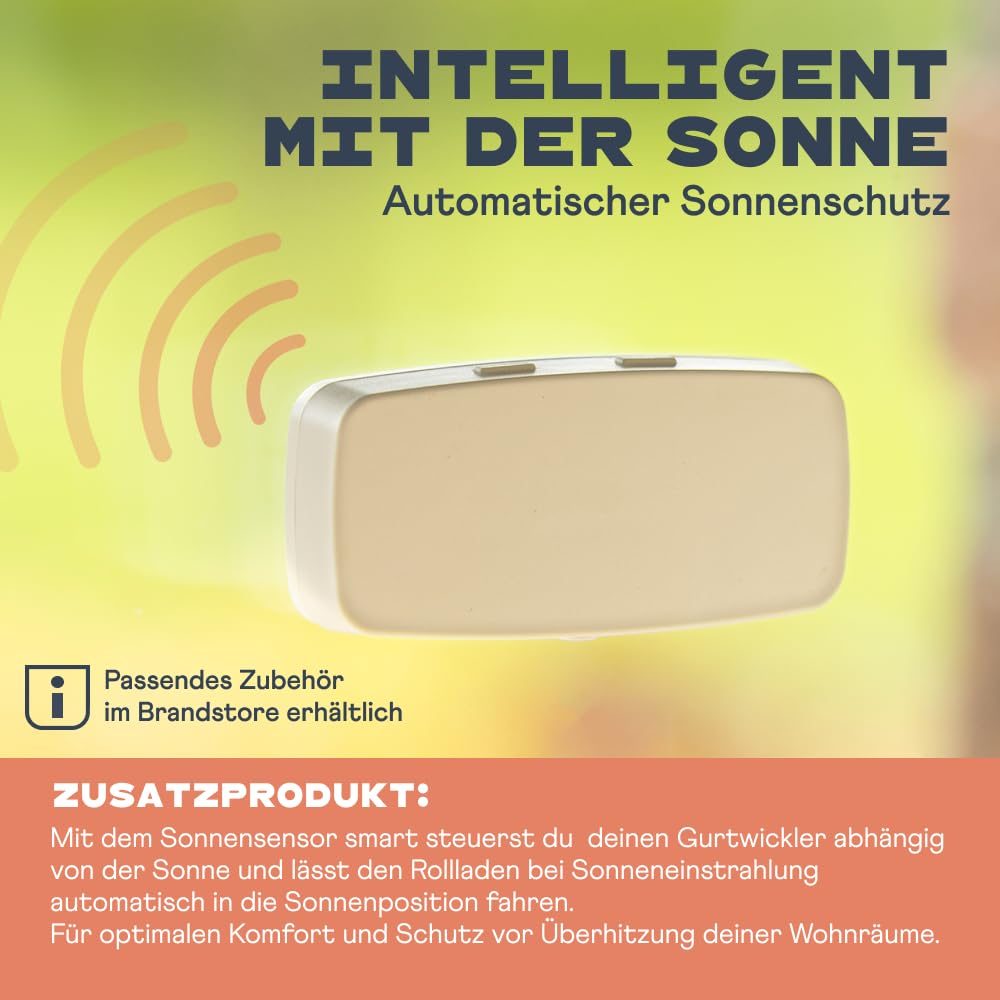 Home Pilot - Power Version | Gurtwickler premium smart für schwere Rollläden (bis 60 kg) und großem Gurtkarten | Kompatibel mit Gateway premium zur smarten App-Steuerung - 10182360