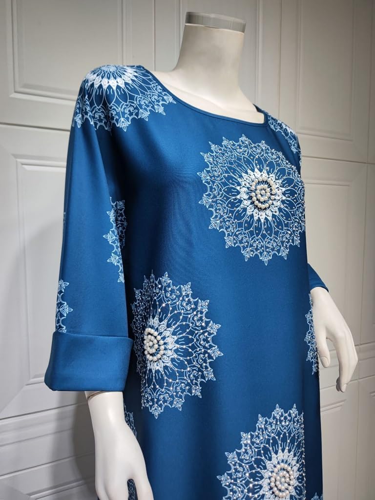 [PIXOLE] 女性のドレス 女性のイスラム教徒のアバヤ マキシドレス イスラム ドバイ カフタン ローブ ロングドレス サウジア