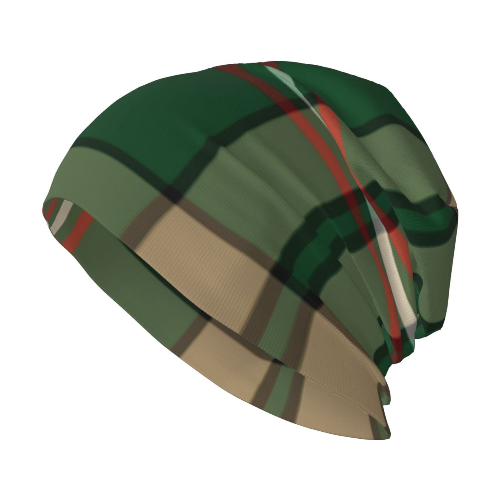 Oudrspo Unisex Beanie Hat Plaid Clan Anderson Tartan Warm Slouchy Knit Hat Headwear Gift for Adult