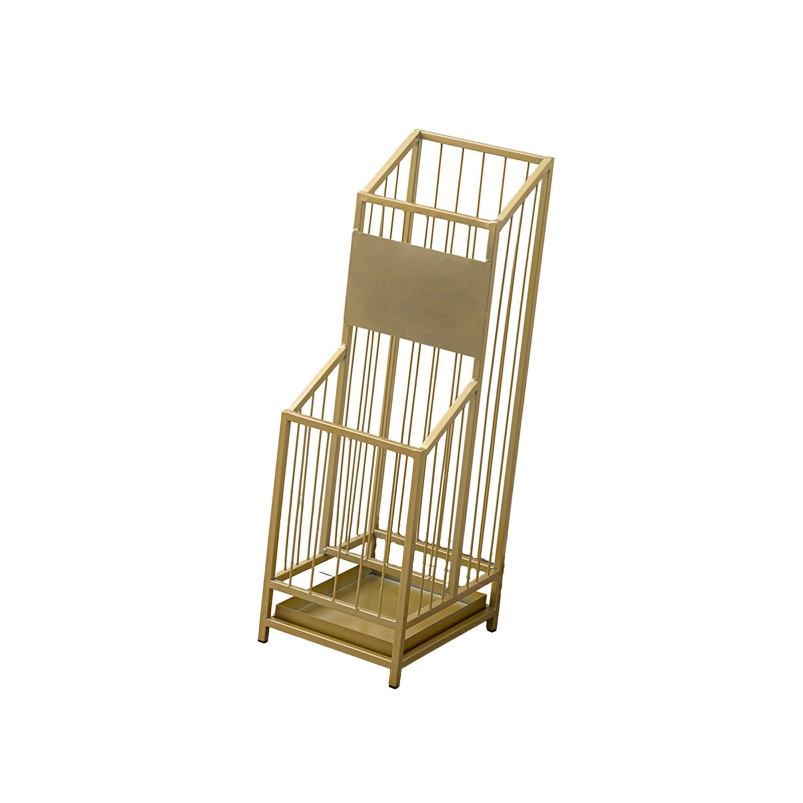 GHHVFEC 2 Tiers Umbrella Stand, Square Umbrellas Bucket Storage for Entryway Home Office Company Hotel
