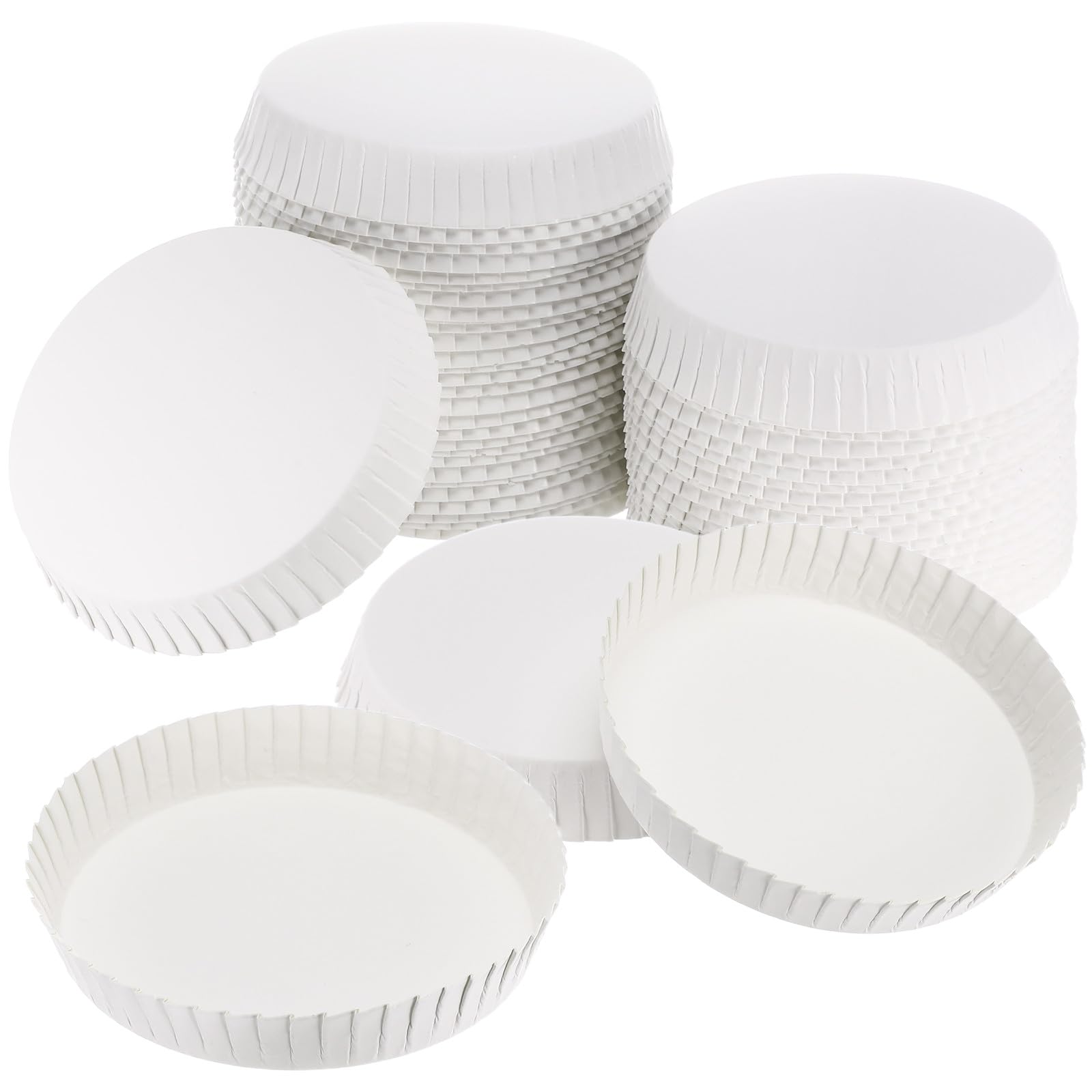 Ciieeo 100 Piezas Tapas Desechables para Vasos de Papel Protectoras para Copas de Vino Cubiertas para Bebidas Uso Hotel Restaurante Cafetería