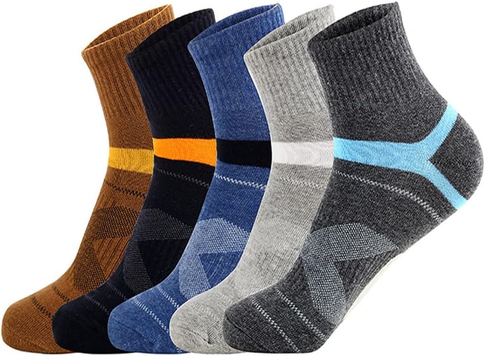 5 Pairs/Lot Men Cotton Socks Breathable Spring Autumn Long Man Sports Socks for Male