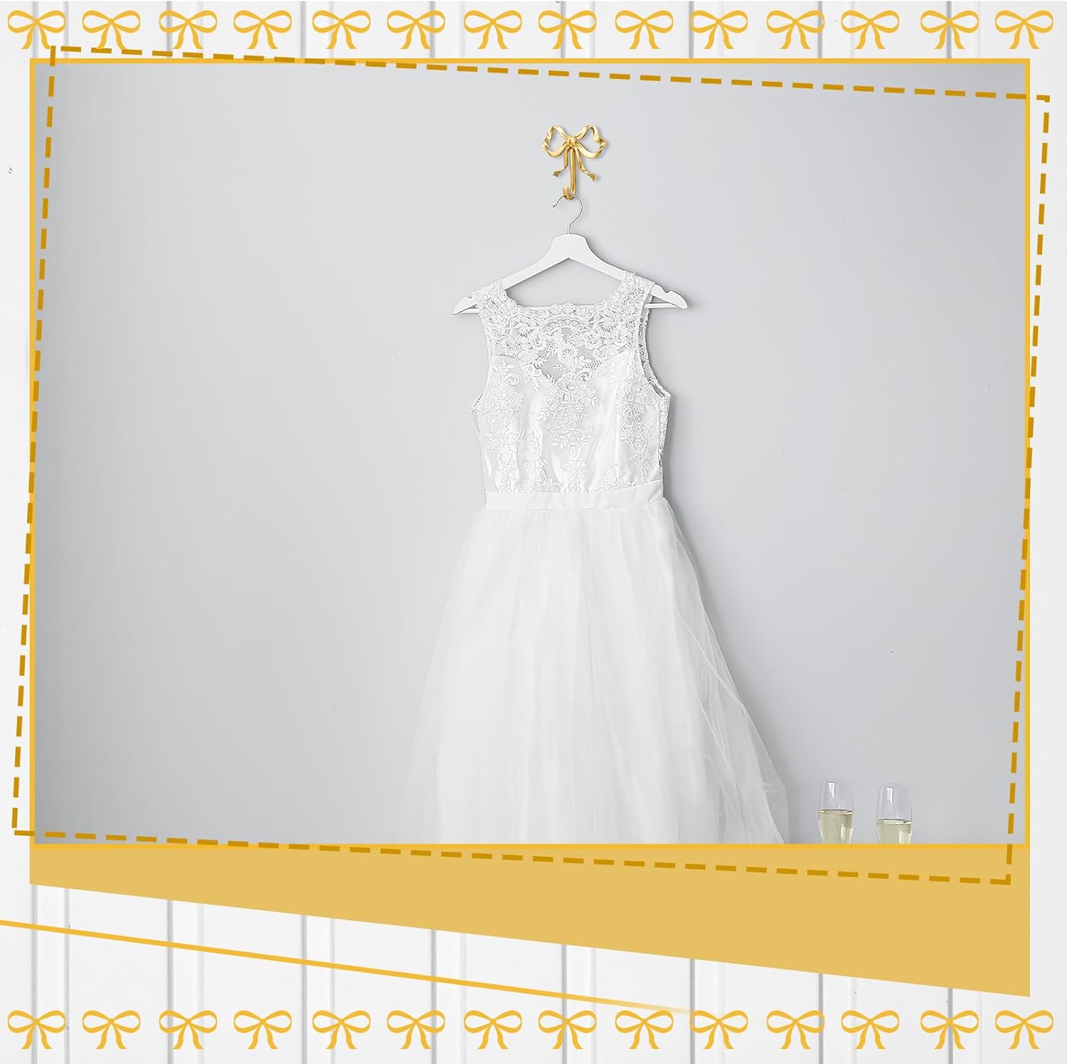 4 Pcs Gold Bow Knot Hooks Brass Bow Wall Door Hanger Towel Hooks Brass Coat Hanger Decorative Holder for Wedding Bathroom Living Room Kitchen Decor (L+S)